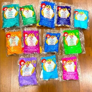 1999 completed set McDonald’s Happy Meal Ty plush